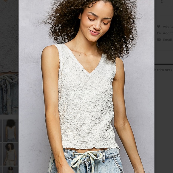 POL “ Norway “ POL Lace Tank Top Detail 64A - Picture 1 of 5